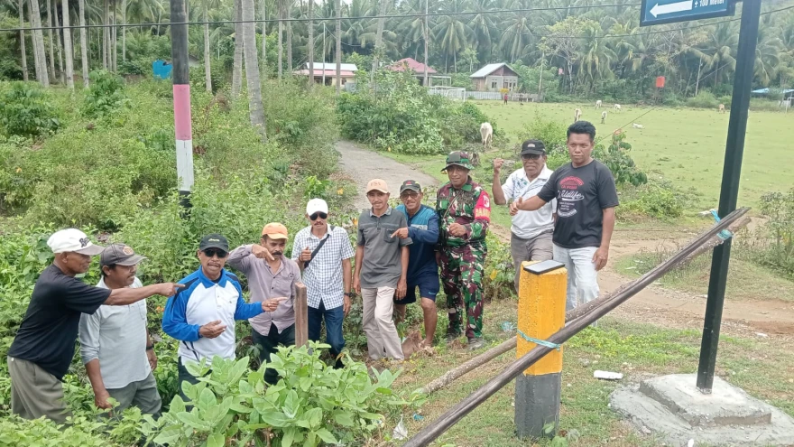 Pembenahan Tapal Batas Desa Lero dan Desa Lero Tatari  Kecamatan Sindue