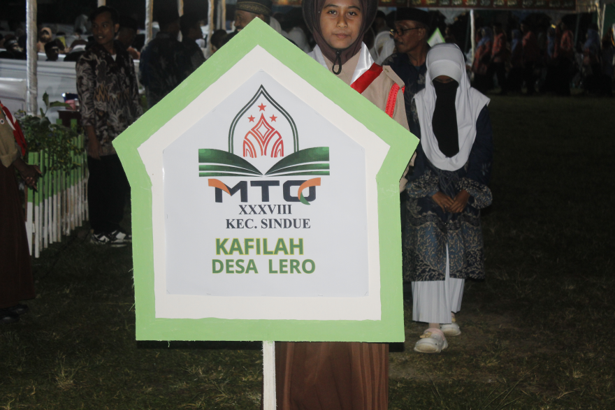 Penutupan MTQ XXXVIII Tingkat Kecamatan Sindue, Desa Lero Raih Juara Empat