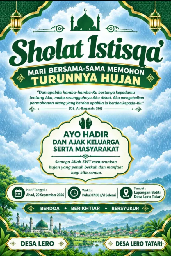 SHALAT SUNAT  ISTISQA'